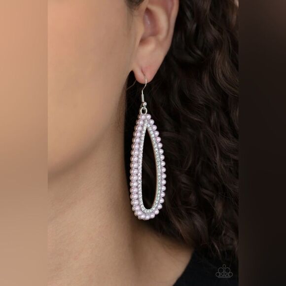 Glamorously Glowing Pink Earrings (253) - Picture 1 of 3